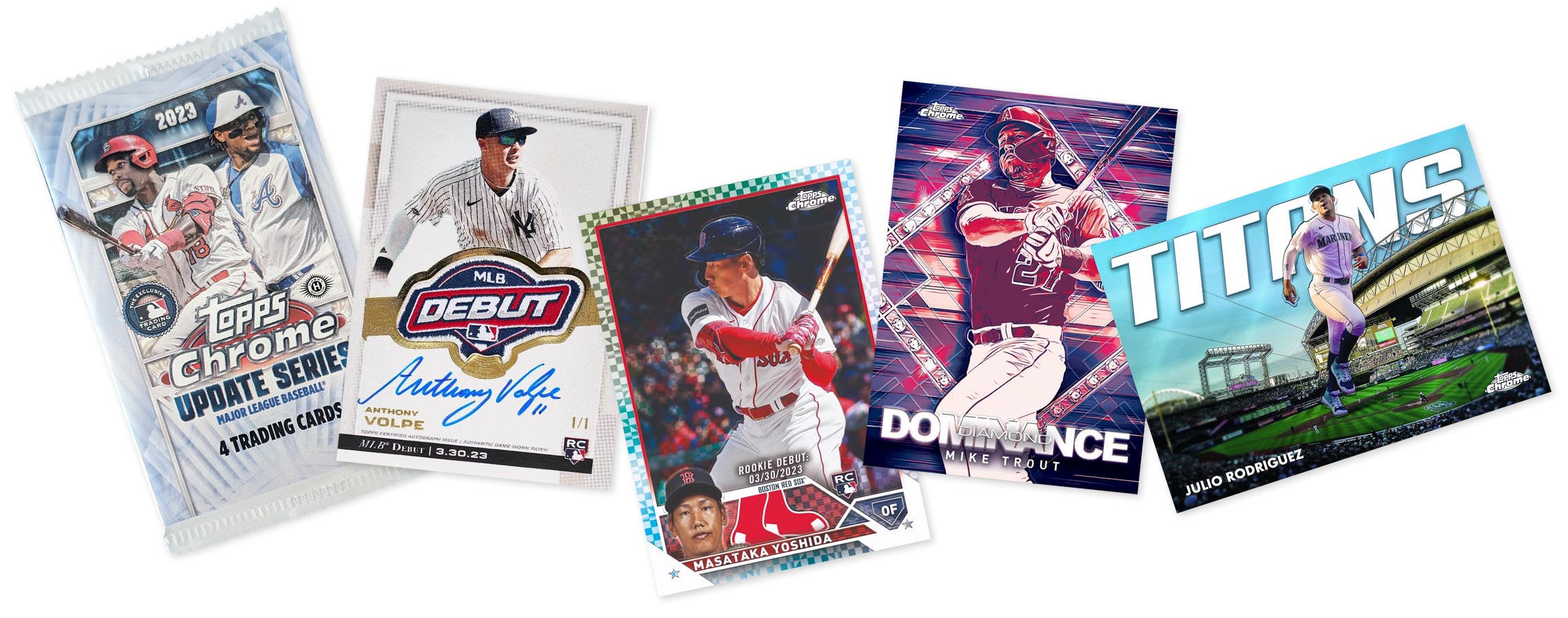 2023 Topps Chrome Update Series Baseball Card Packs